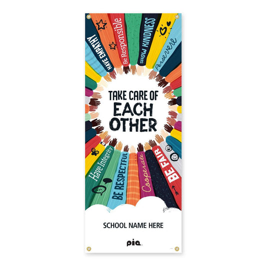 Take Care of Each Other Fabric Banner